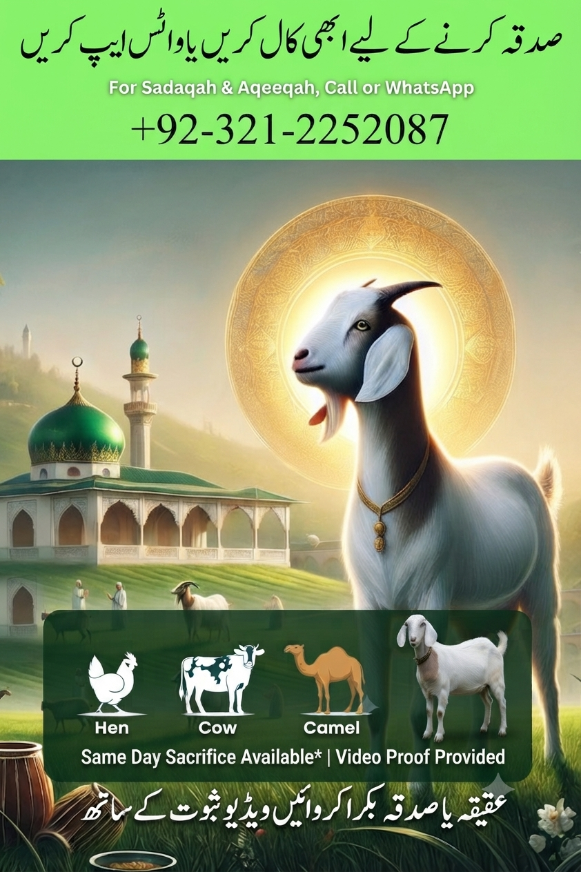 Online Aqiqah Donation in Pakistan | Same-Day, Video Proof