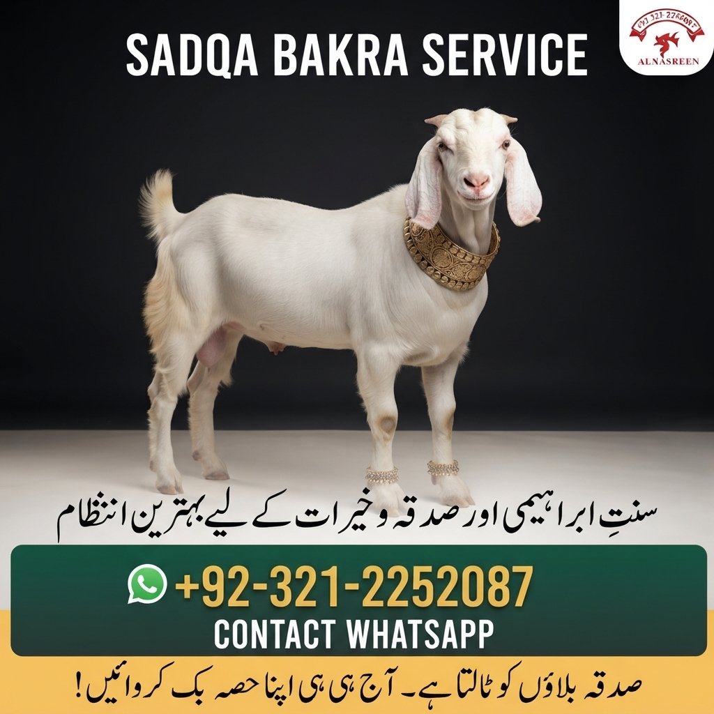 Sadqa Bakra – Online Sadqa Bakra Service in Pakistan