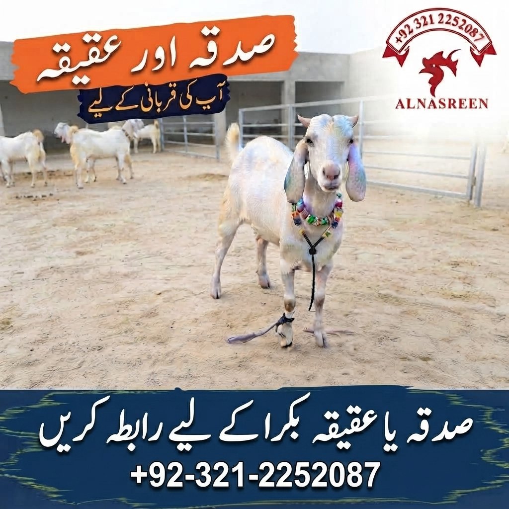 Sadqa Bakra Online – Sadqa & Aqiqah Bakra Service in Pakistan